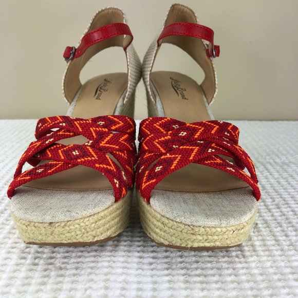 NEW! LUCKY BRAND 'MAHIMA"' platform wedge sandal SZ 8 - Picture 5 of 14